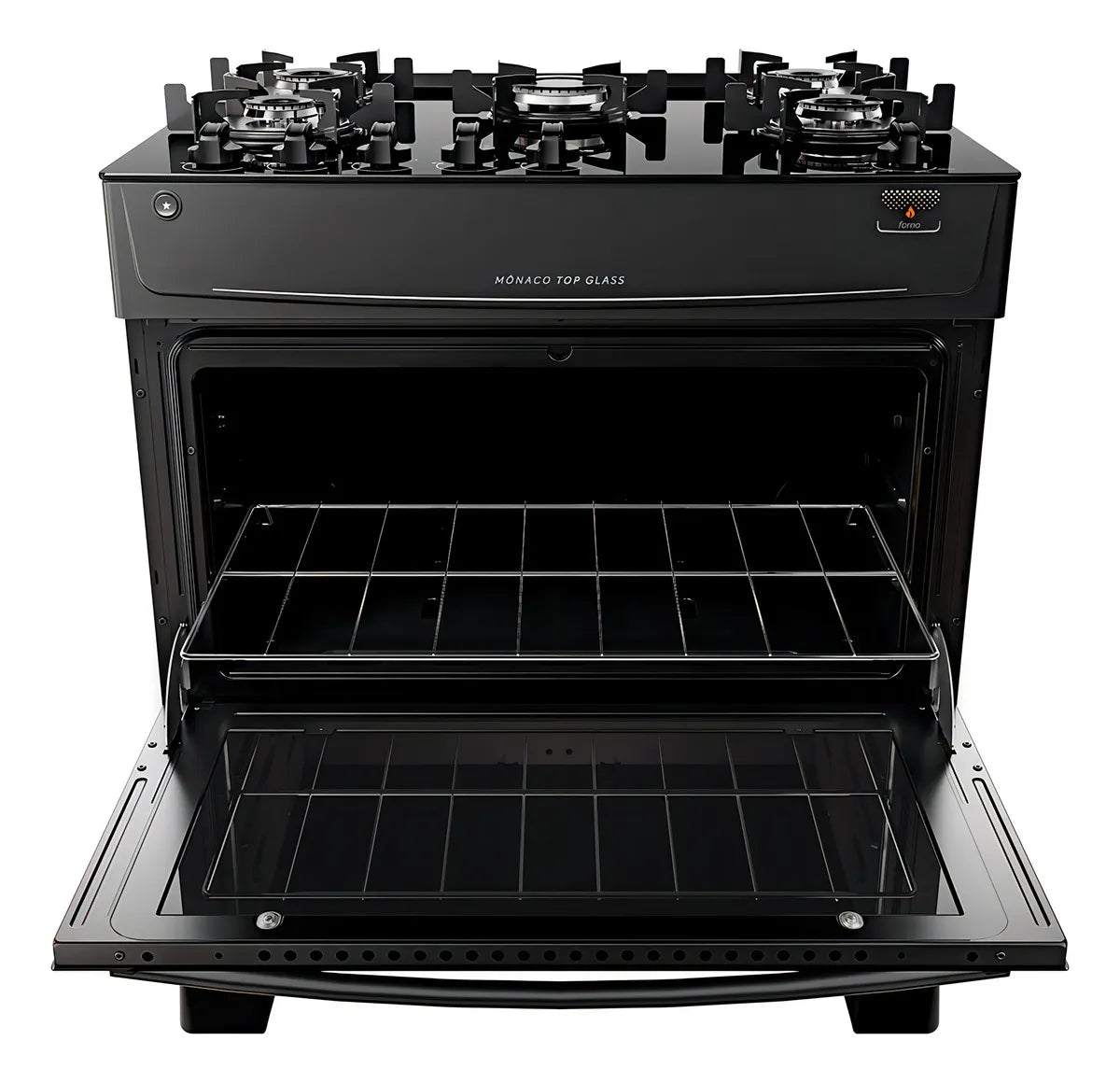 Fogão Atlas 5 Bocas preto Mônaco Top Glass com Acendimento automático - BIVOLT - Image 5