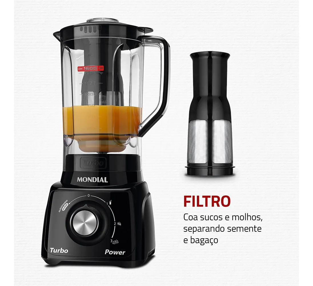 Liquidificador Turbo Power Mondial 550W - L-99 FB - Image 3